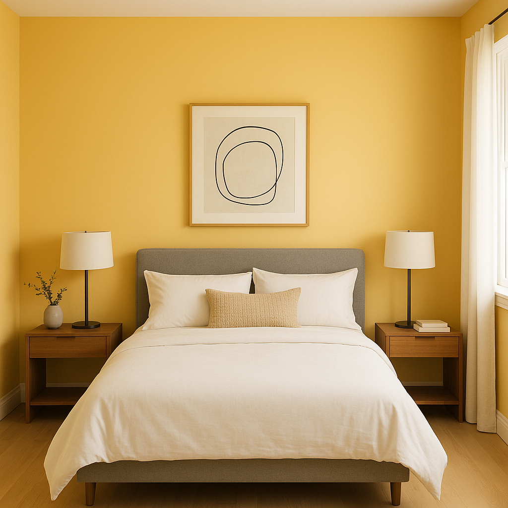 Benjamin Moore Semolina (2155-40): A Warm and Inviting Golden Hue.