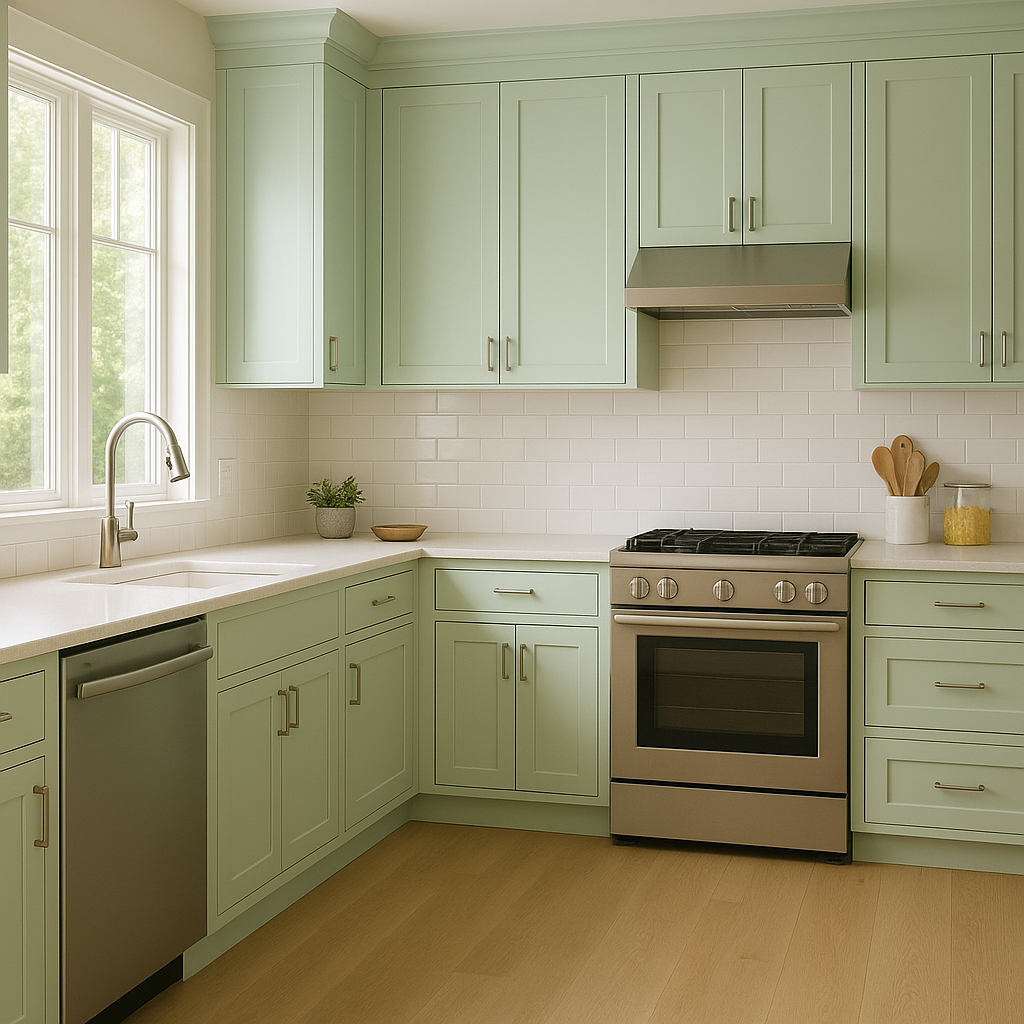 Benjamin Moore Shimmering (2030-50): A Vibrant Green with Endless Possibilities.