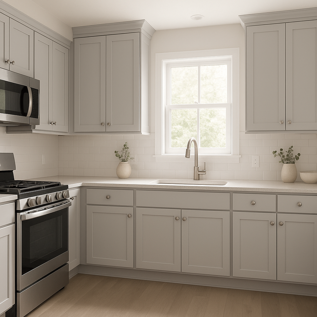 Benjamin Moore Sidewalk (2133-60): A Stylish and Versatile Soft Gray.