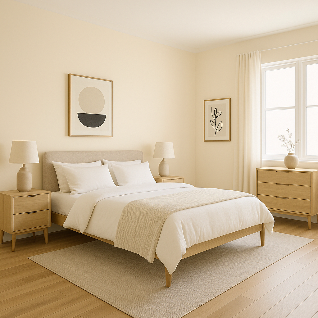 Benjamin Moore Simply White (OC-117): A Timeless Neutral.