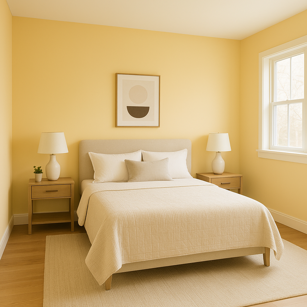 Benjamin Moore Soleil (AF-330): A Warm and Radiant Yellow for Versatile Spaces.