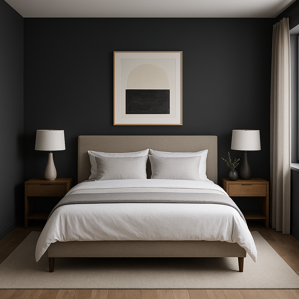 Benjamin Moore Space (2119-10): A Bold and Dramatic Hue for Modern Interiors.