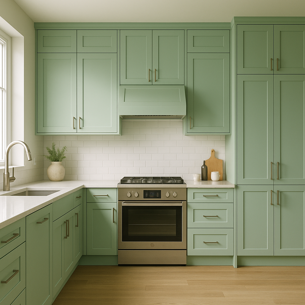 Benjamin Moore Spearmint (596): A Refreshing Green That Breathes Life into Your Space.