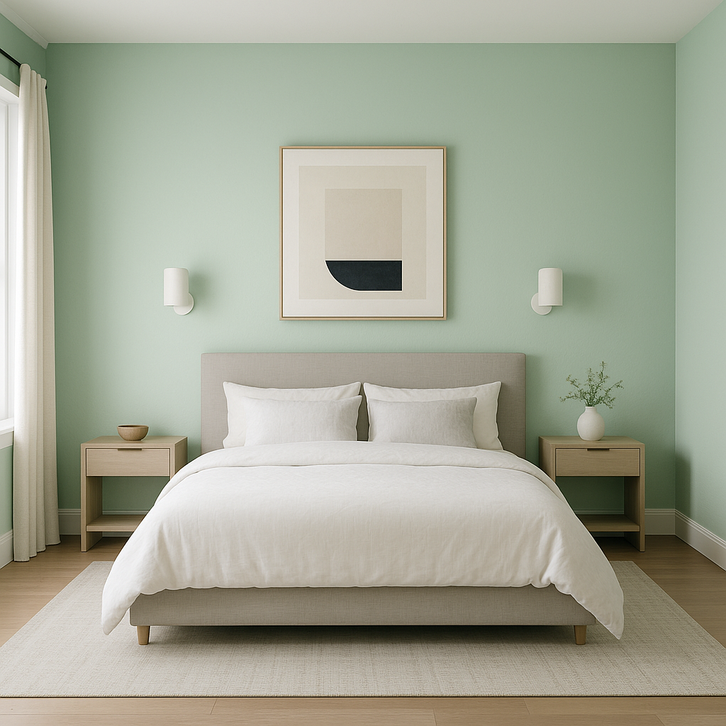 Benjamin Moore Spearmint (596): A Refreshing Green That Breathes Life into Your Space.