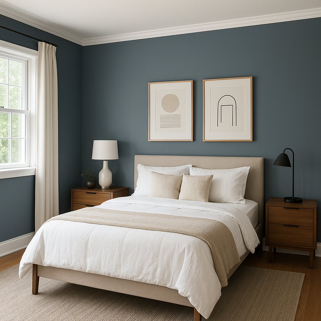 Benjamin Moore Spellbound (1659): A Captivating Gray-Blue Hue for Timeless Elegance.