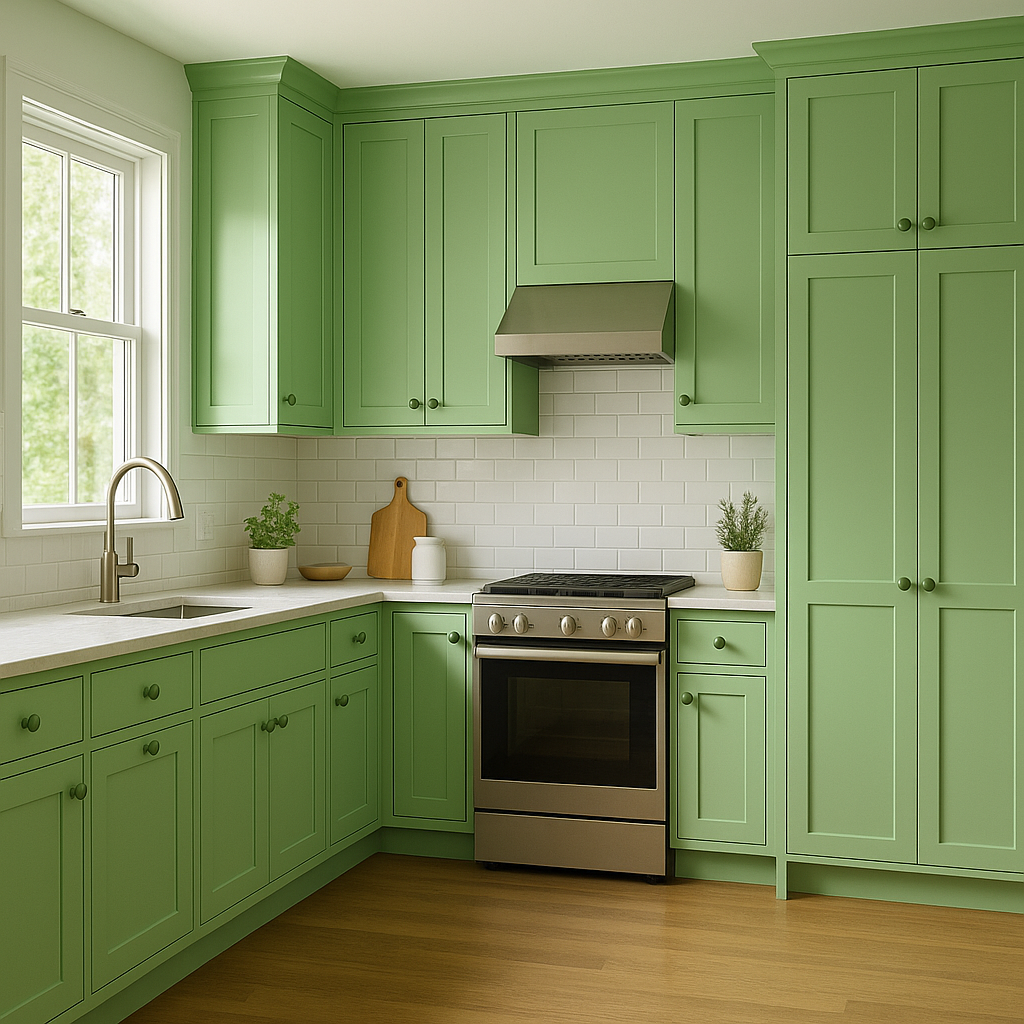 Benjamin Moore Spring (2030-40): A Vibrant Burst of Green Energy.