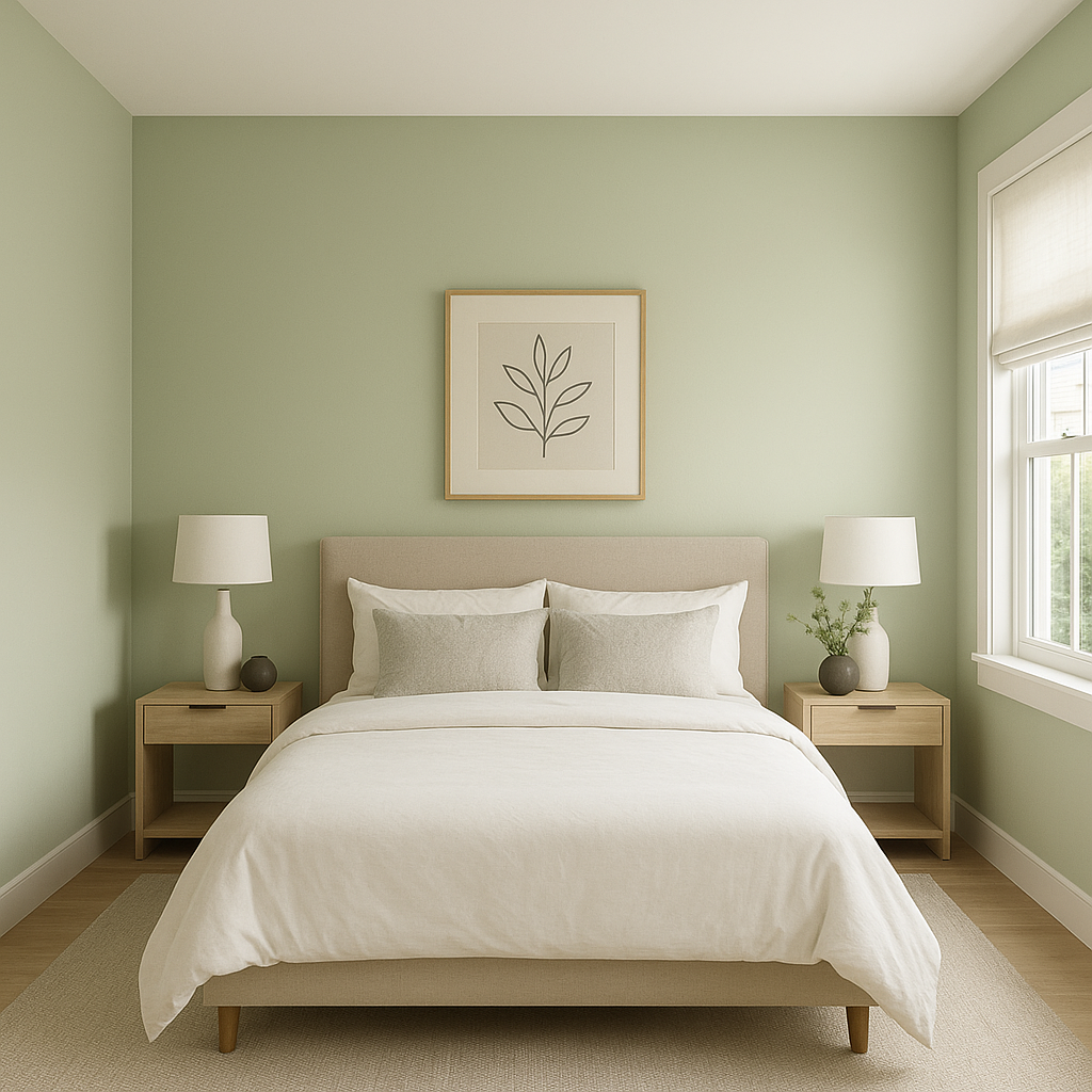 Benjamin Moore Spring (438): A Serene Green for Timeless Interiors.