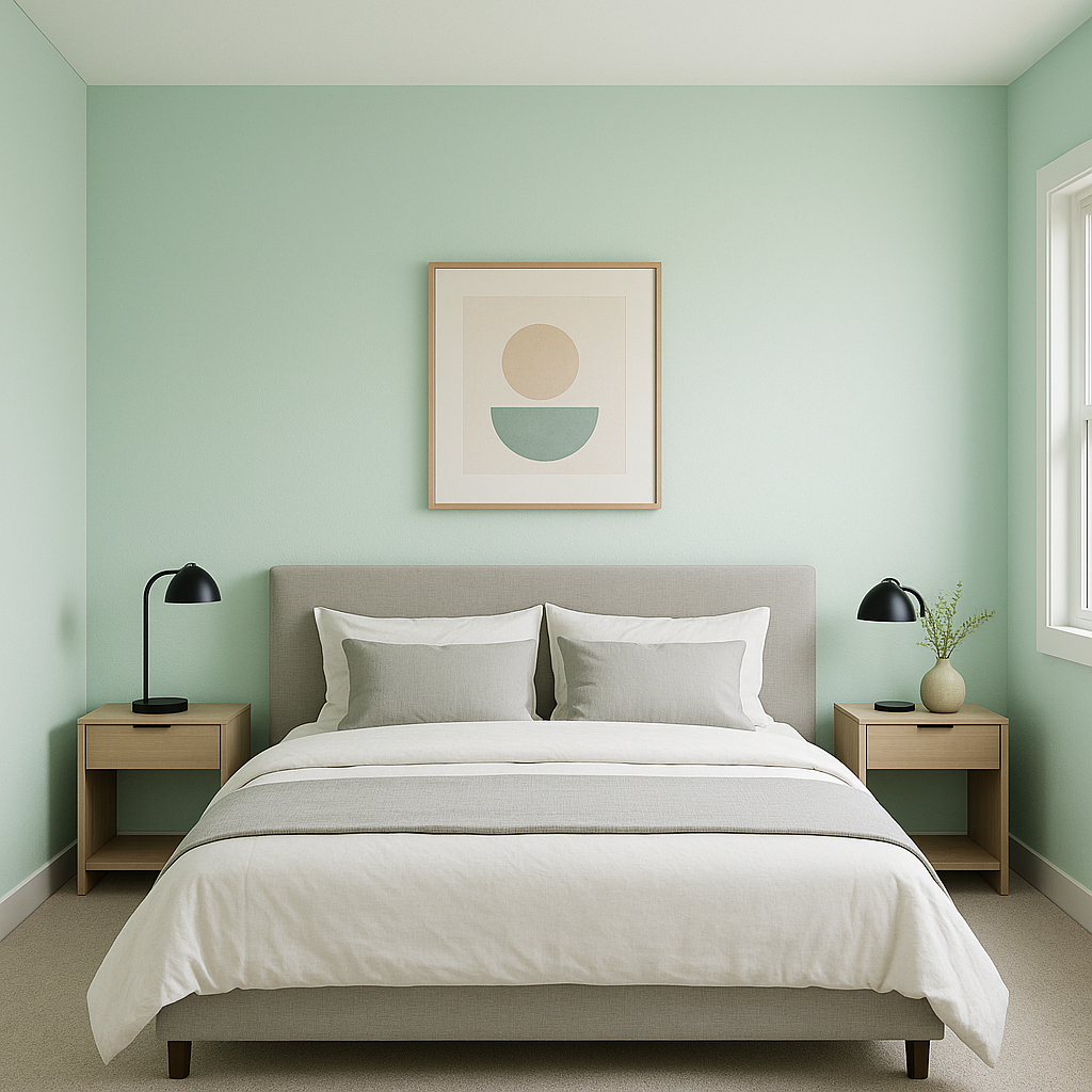 Benjamin Moore Spring (603): A Fresh and Breezy Green for Timeless Interiors.
