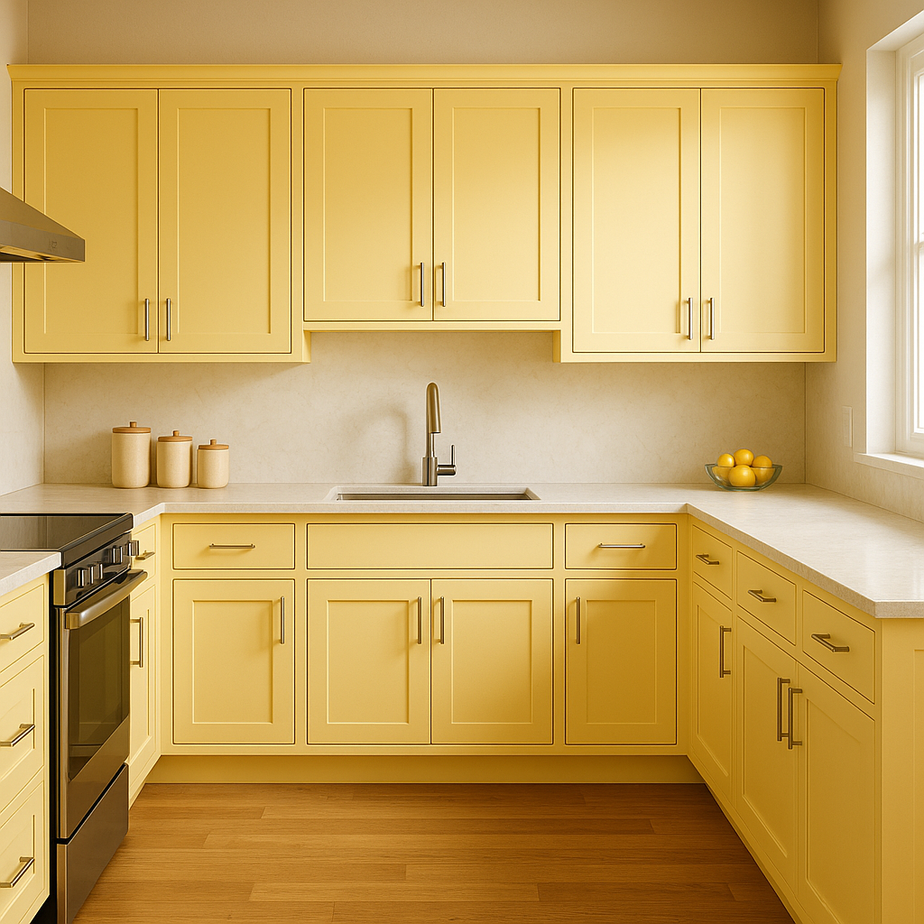 Benjamin Moore Squish-Squash 311: A Cheerful and Versatile Yellow.