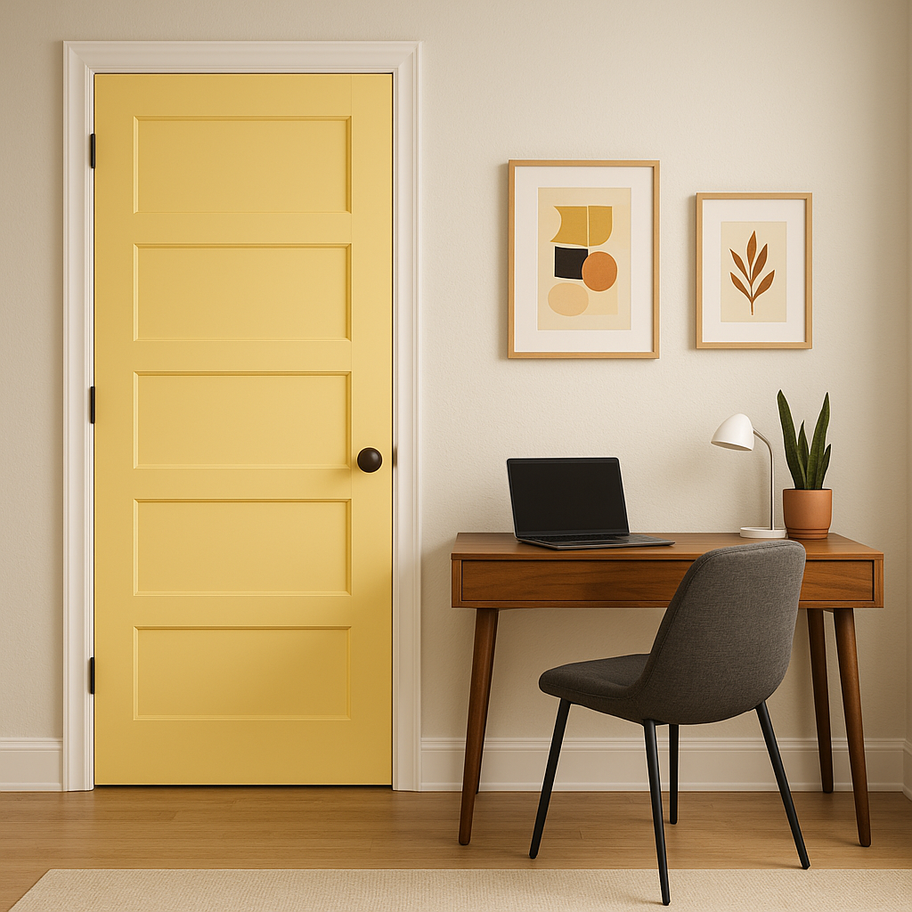 Benjamin Moore Squish-Squash 311: A Cheerful and Versatile Yellow.