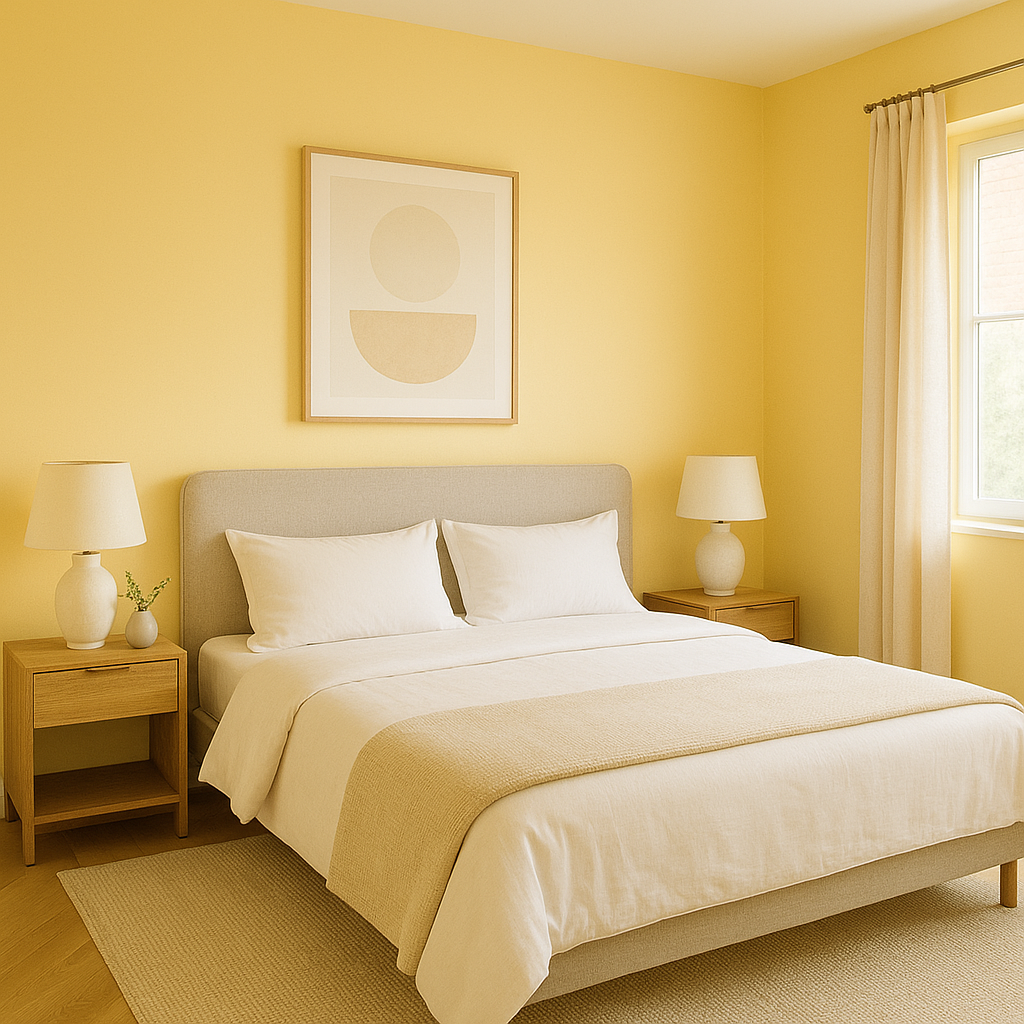 Benjamin Moore Squish-Squash 311: A Cheerful and Versatile Yellow.
