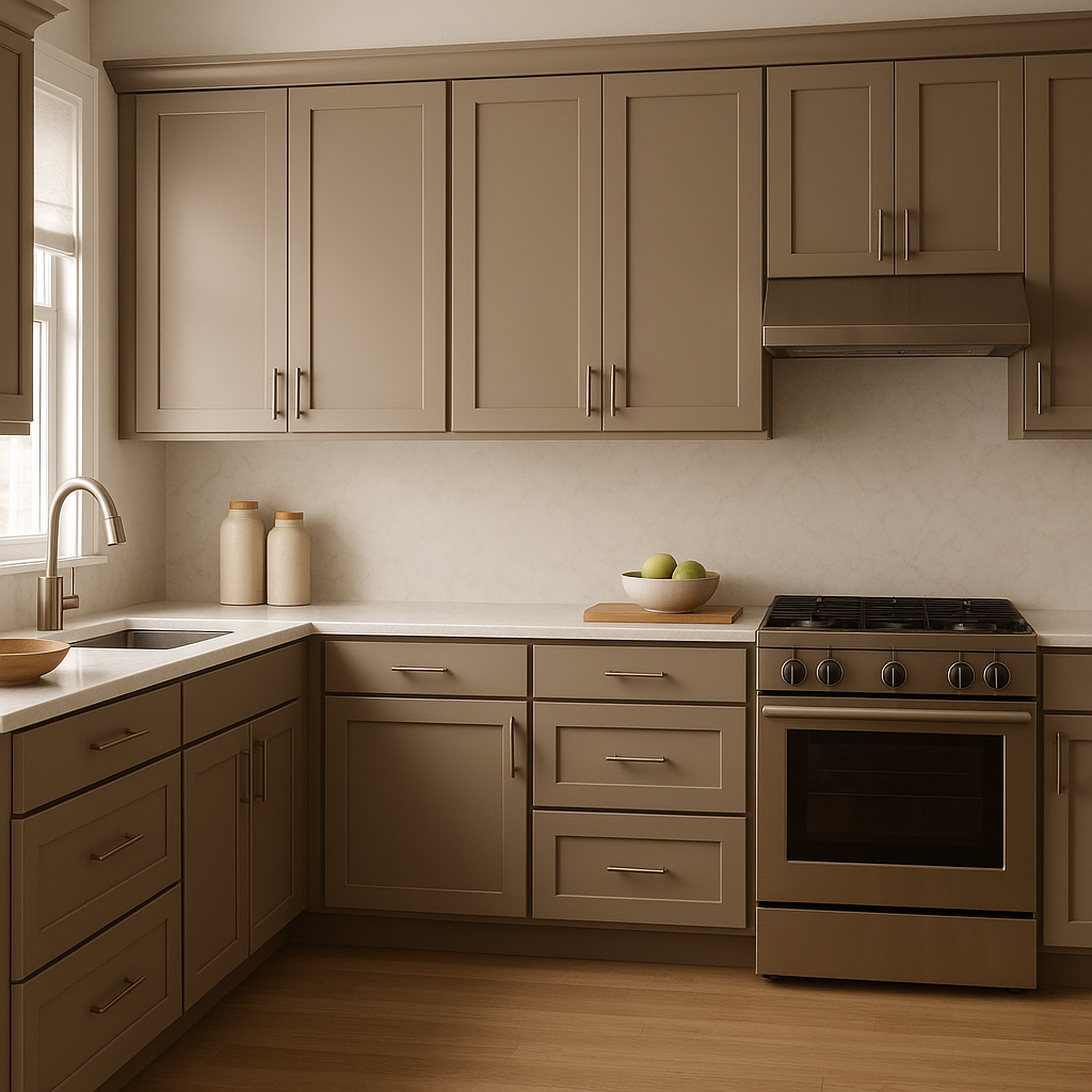 Benjamin Moore Stampede (979): A Versatile Neutral with Earthy Warmth.