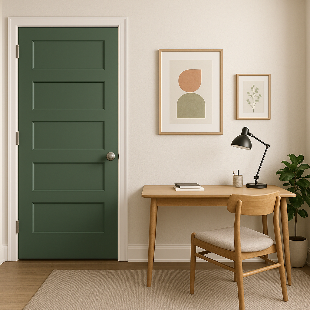 Benjamin Moore Steamed Spinach 643: A Bold, Earthy Green for Inspired Spaces.