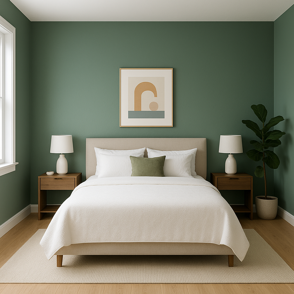Benjamin Moore Steamed Spinach 643: A Bold, Earthy Green for Inspired Spaces.
