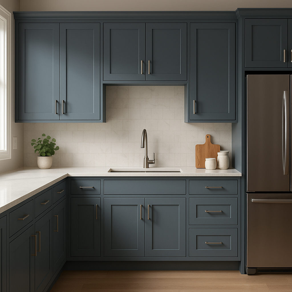Benjamin Moore Stillwater (1650): A Deep, Sophisticated Hue for Timeless Elegance.