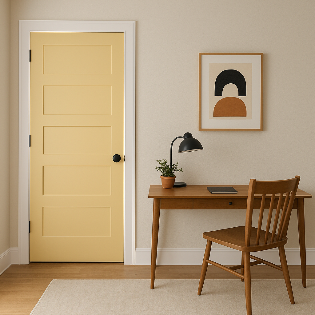 Benjamin Moore Straw (2154-50): A Warm and Cheerful Hue for Your Space.