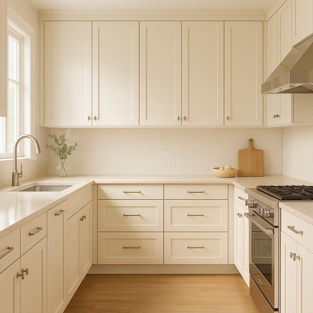 Benjamin Moore Sugar (2160-70): A Subtle Off-White with Warm Elegance.