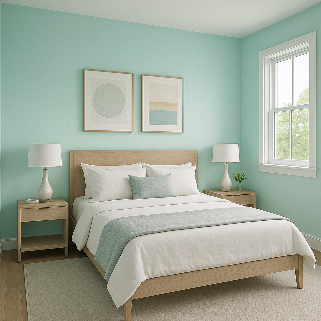 Benjamin Moore Summer (2043-60): A Vibrant Touch of Aqua Bliss.