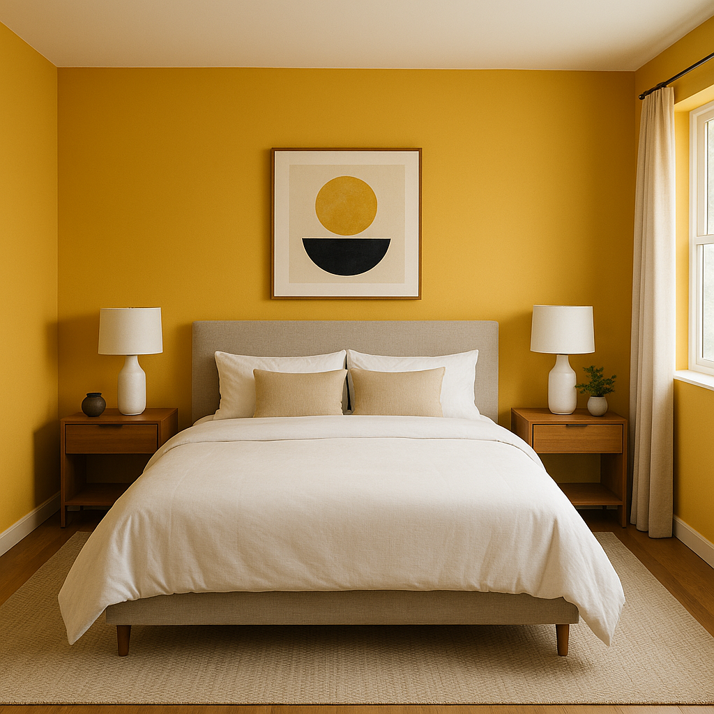 Benjamin Moore Sun (350): A Radiant Yellow Hue for Warm and Inviting Spaces.