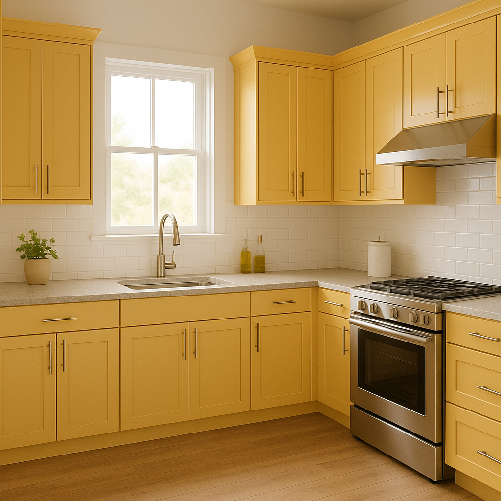 Benjamin Moore Sunny (172): A Warm, Cheerful Yellow for Inviting Spaces.
