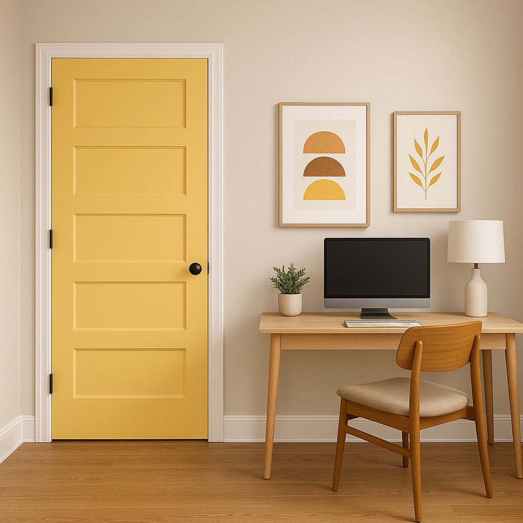 Benjamin Moore Sunny (172): A Warm, Cheerful Yellow for Inviting Spaces.