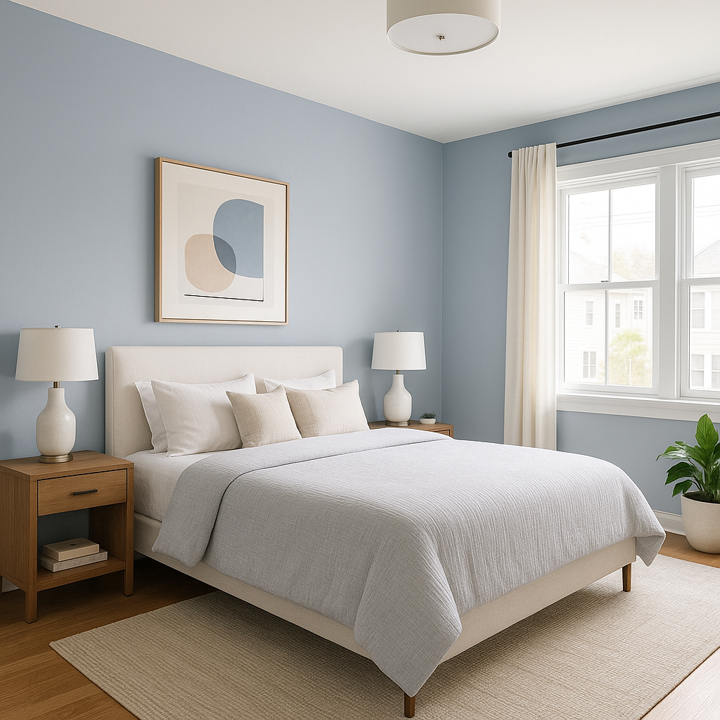 Benjamin Moore Sunrise (829): A Cheerful and Warm Paint Color for Inviting Spaces.