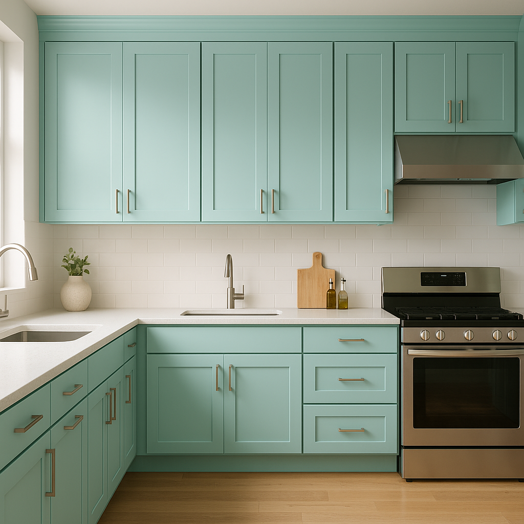 Benjamin Moore Surf 731: A Coastal-Inspired Hue for Timeless Interiors.