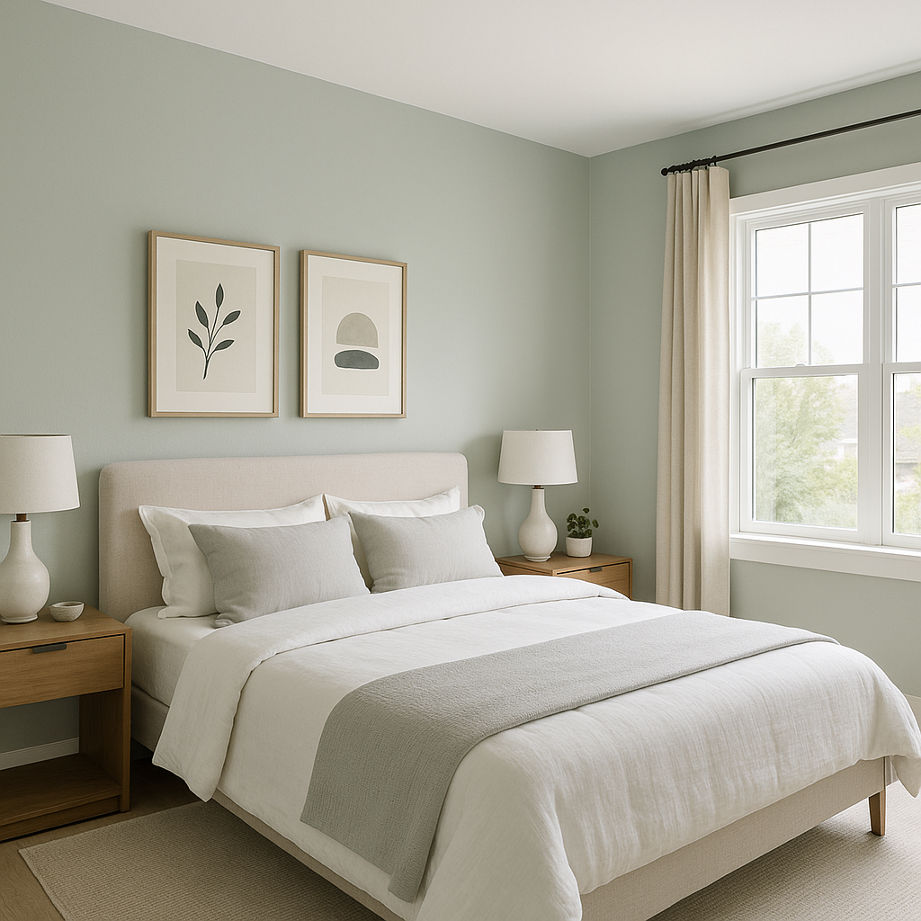 Benjamin Moore Swept Away 701: A Serene and Versatile Paint Color.