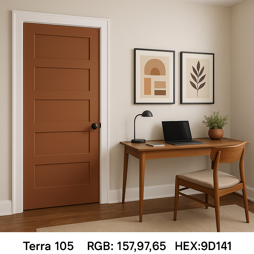 Benjamin Moore Terra (105): An Earthy and Versatile Hue.