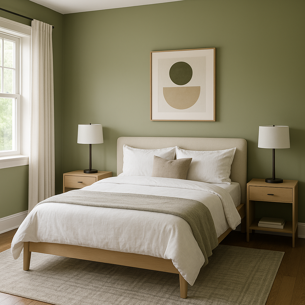 Benjamin Moore Thicket (AF-405): A Verdant Green That Inspires Serenity.