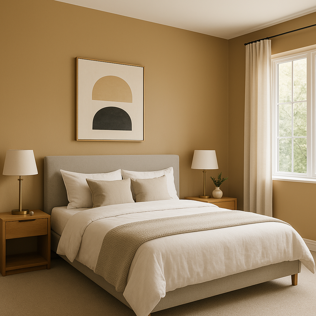 Benjamin Moore Toasted (1098): A Warm, Sophisticated Neutral.