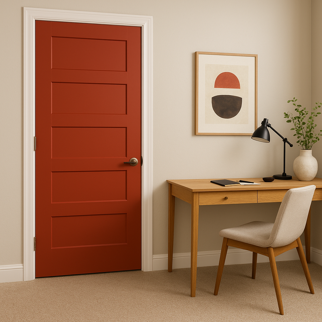 Benjamin Moore Tomato (CSP-1145): A Bold, Vibrant Red for Dynamic Spaces.