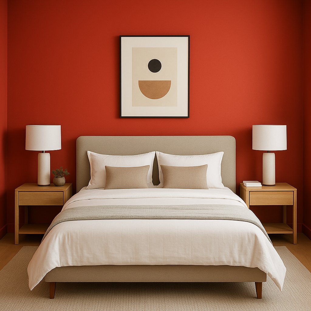 Benjamin Moore Tomato (CSP-1145): A Bold, Vibrant Red for Dynamic Spaces.