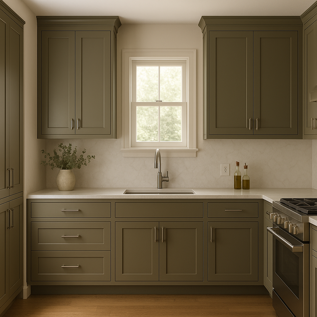 Benjamin Moore Turtle (2142-20): A Rich, Earthy Green Perfect for Timeless Interiors.