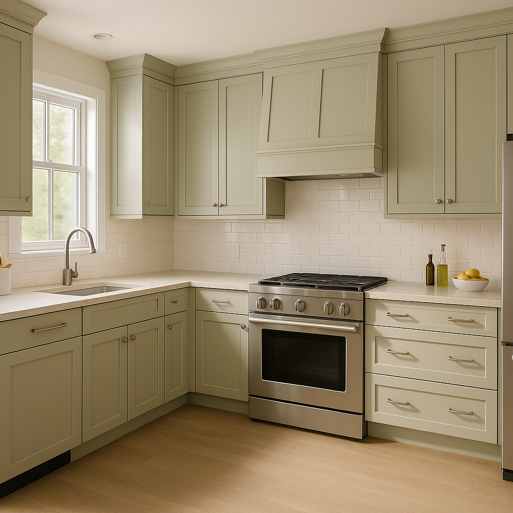 Benjamin Moore Vale (1494): A Versatile and Timeless Gray-Green.