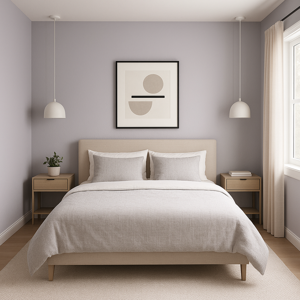 Benjamin Moore Violet (1409): A Soft, Sophisticated Lavender Hue.