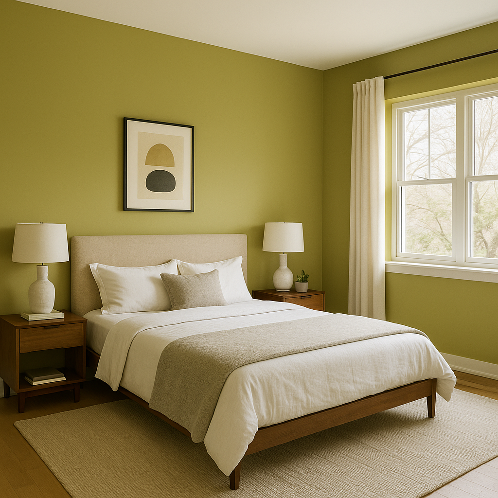 Benjamin Moore Wasabi AF-430: A Bold, Energizing Green for Contemporary and Classic Spaces.