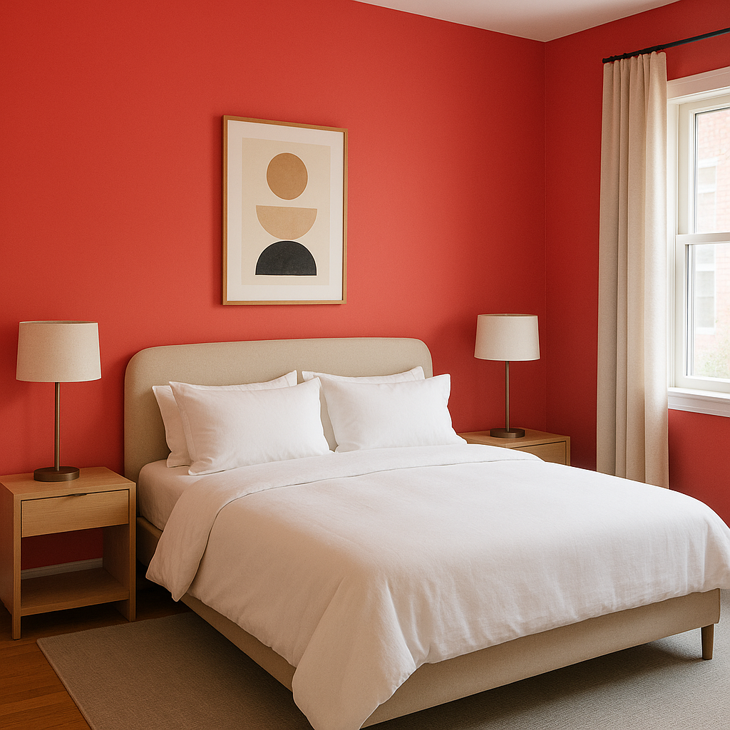 Benjamin Moore Watermelon (2087-20): A Bold and Playful Pop of Color.