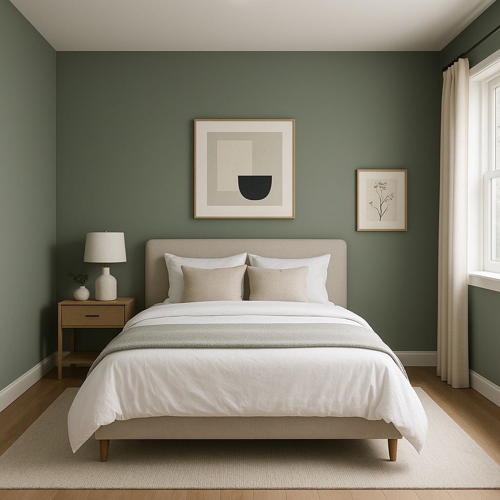 Benjamin Moore Webster Green (HC-130): A Timeless Earthy Hue for Versatile Design.
