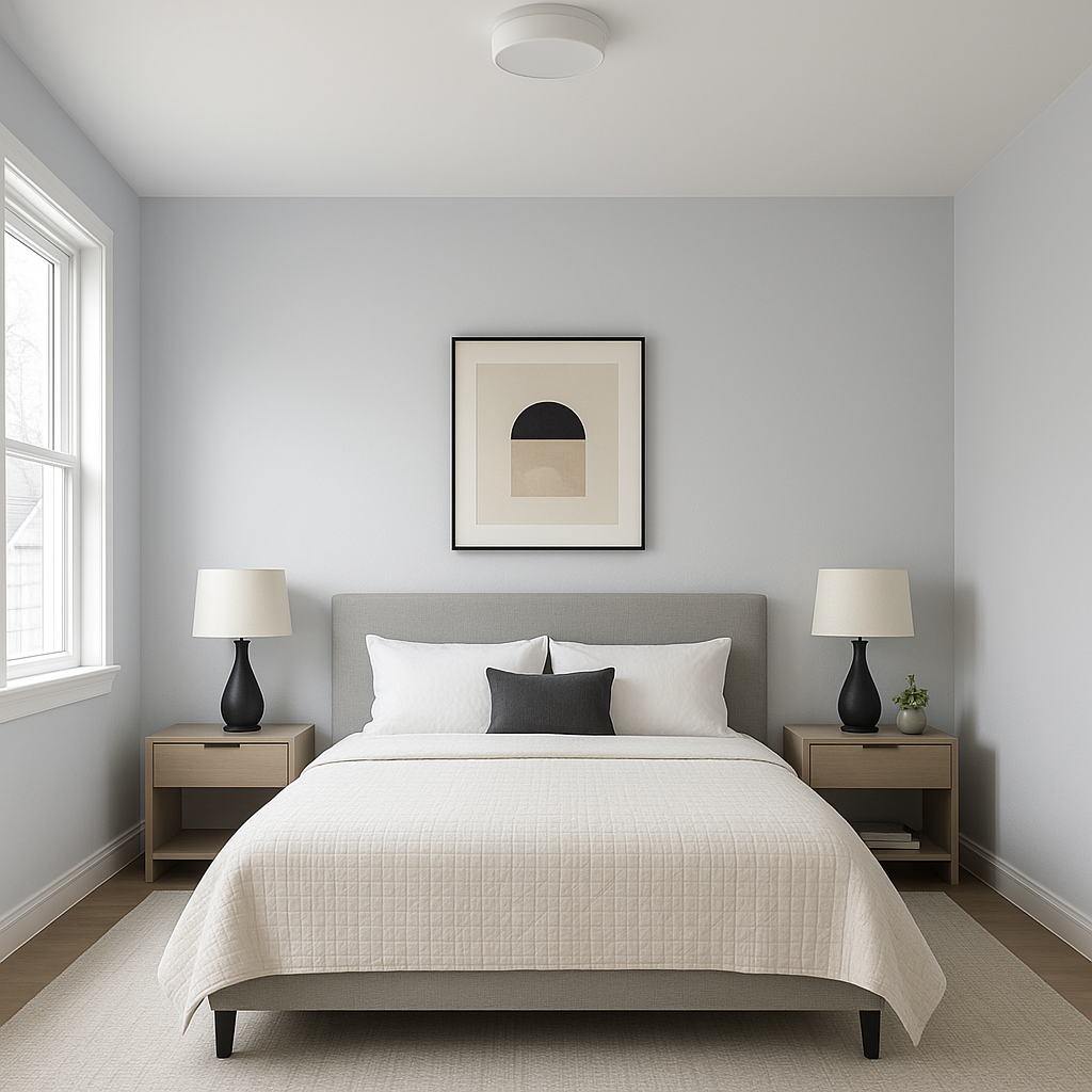 Benjamin Moore Whispering (1416): A Serene Off-White with Timeless Versatility.