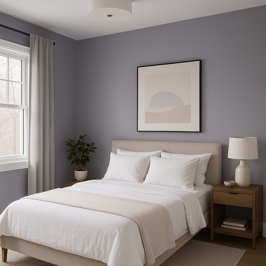Transform Your Space with Benjamin Moore Wisteria (AF-585).