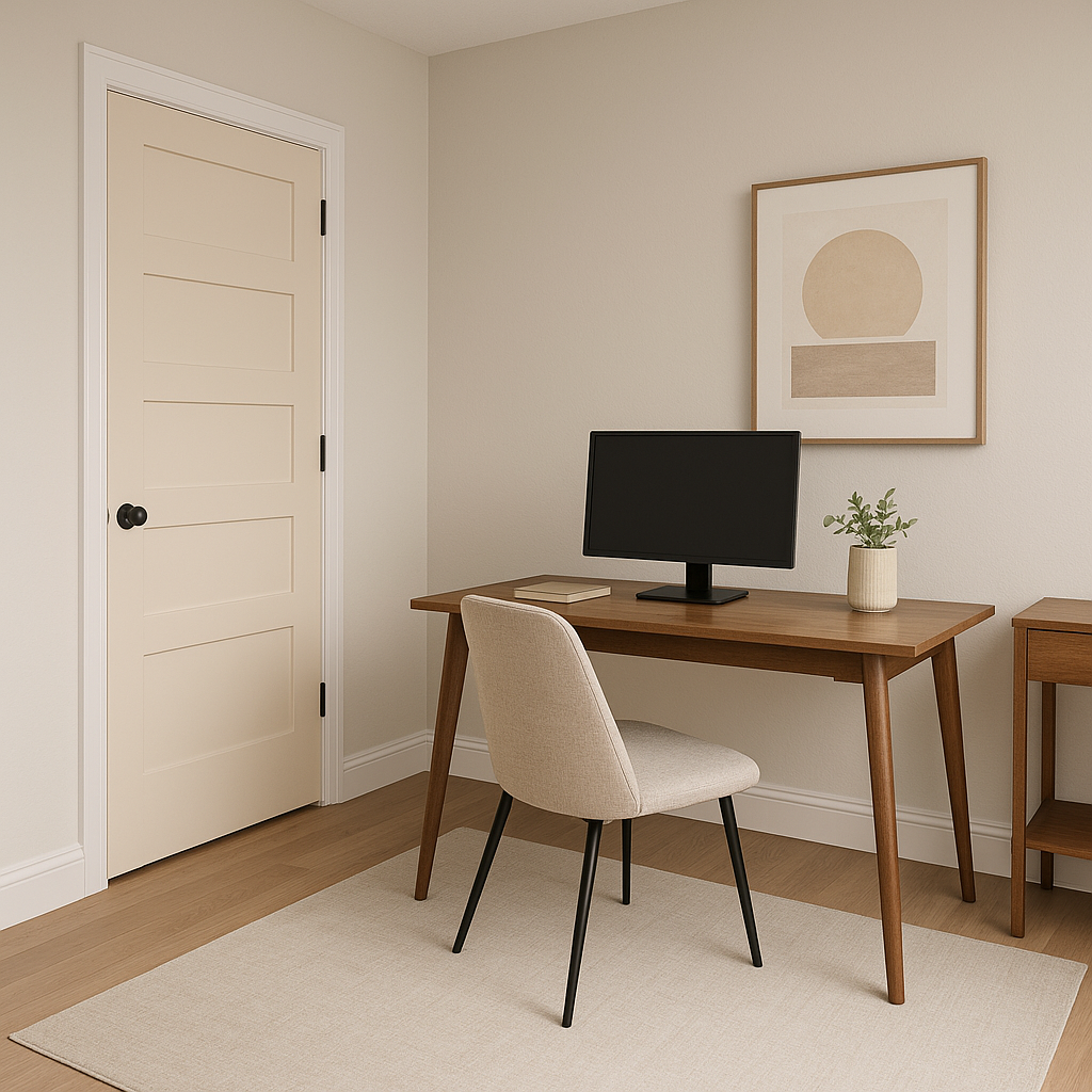 Benjamin Moore Wood 1065: A Warm and Versatile Neutral.