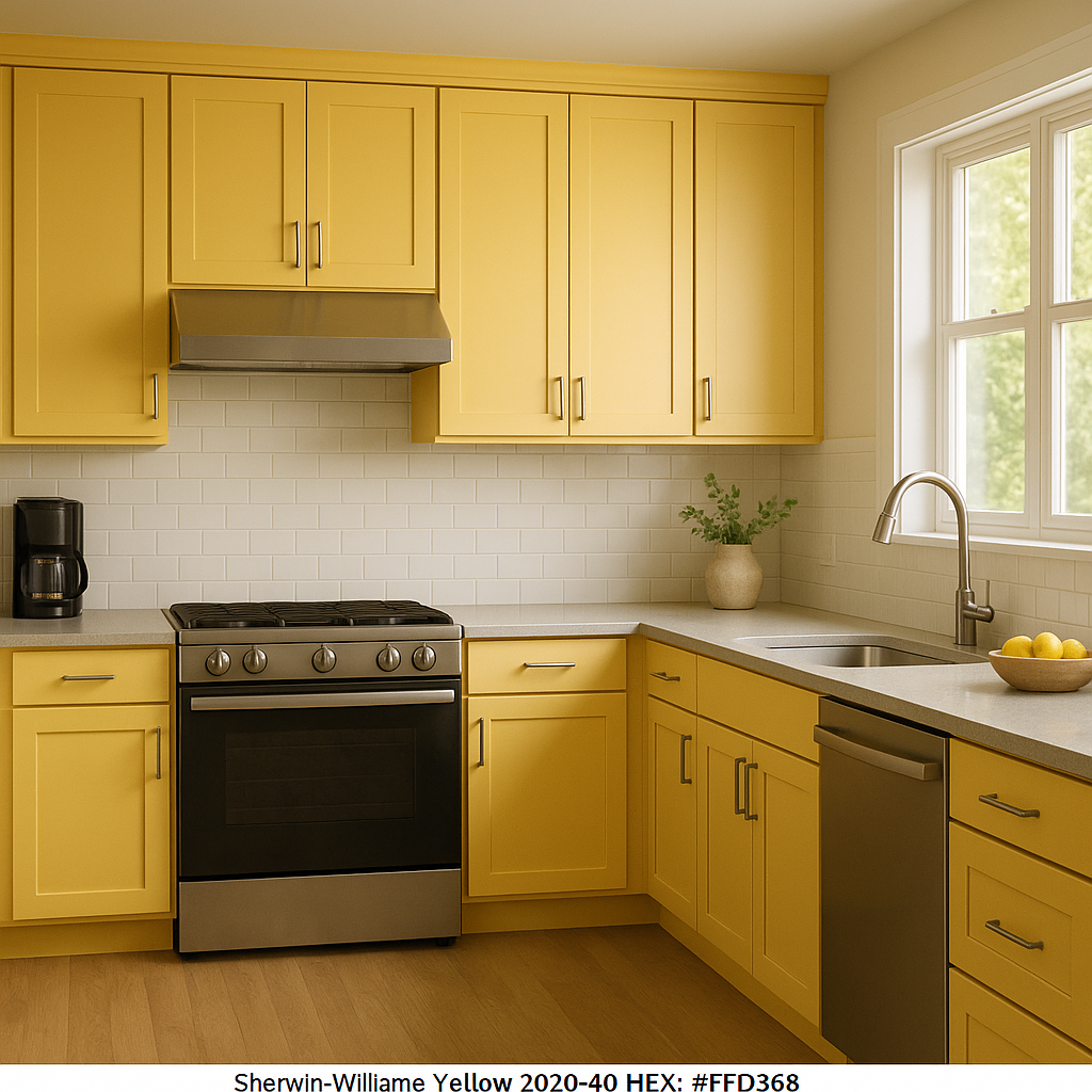 Benjamin Moore Yellow (2020-40): A Vibrant and Cheerful Hue for Your Space.