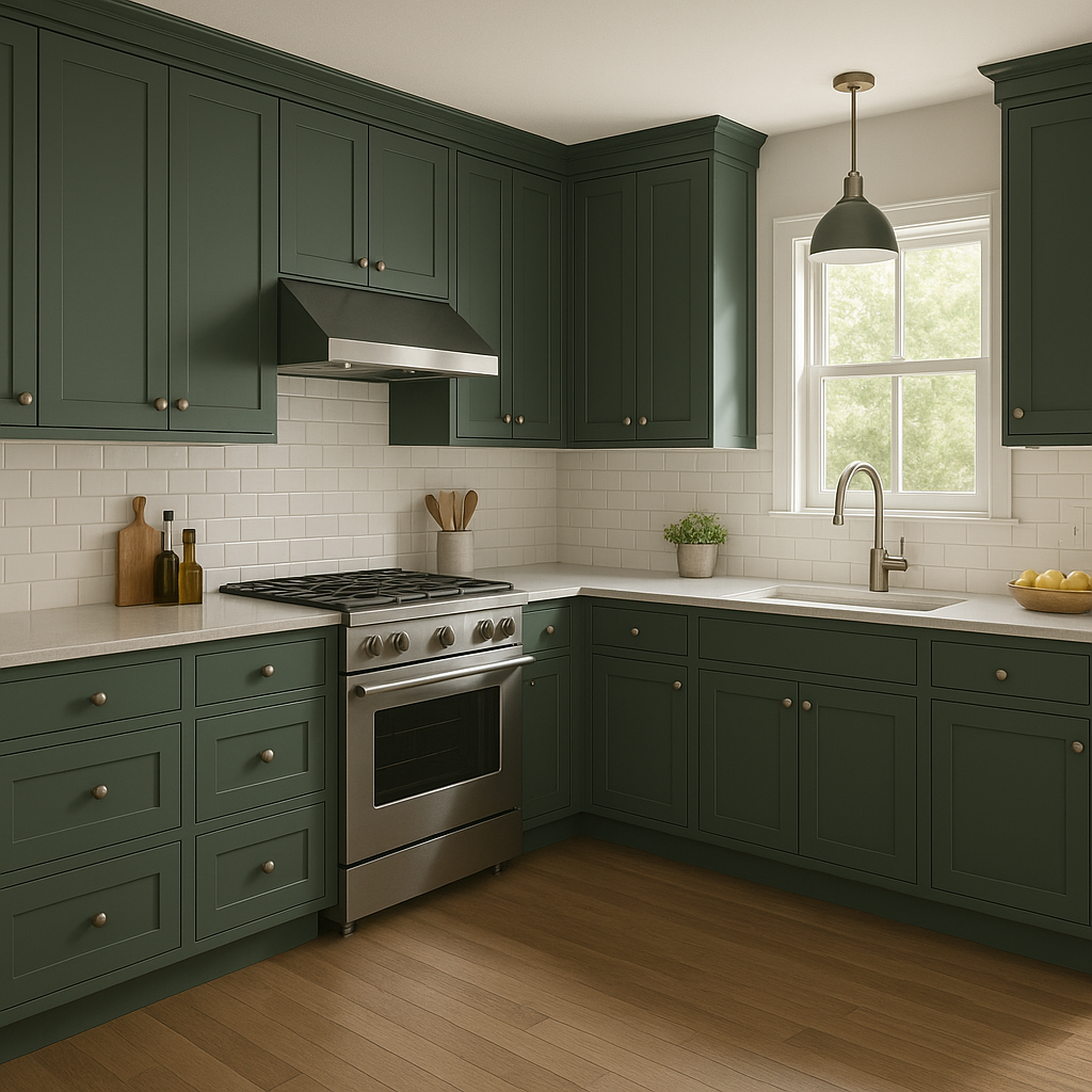 Sherwin-Williams Billiard Green (0016): A Timeless, Moody Green.