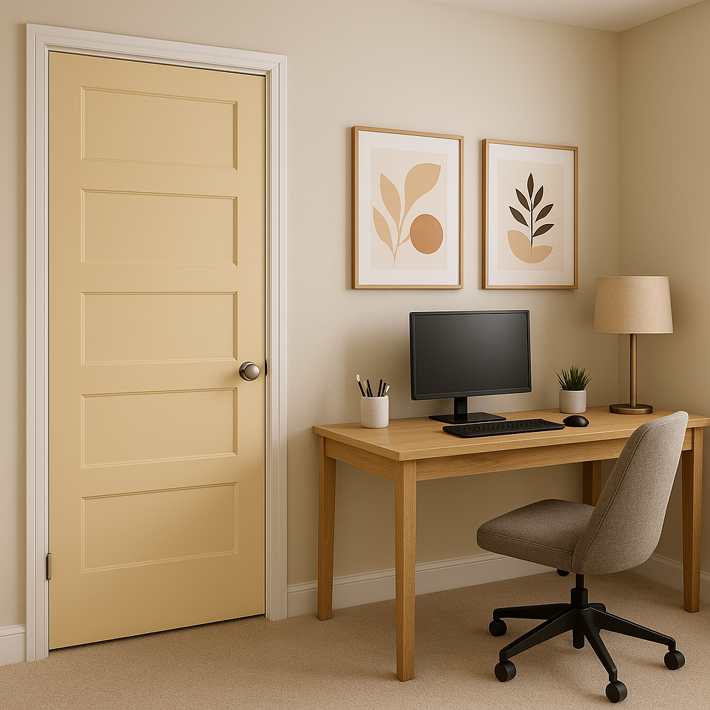Sherwin-Williams Compatible Cream (SW 6387): A Warm and Inviting Neutral.