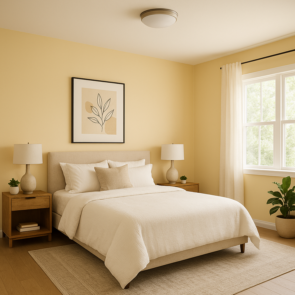 Sherwin-Williams Compatible Cream (SW 6387): A Warm and Inviting Neutral.
