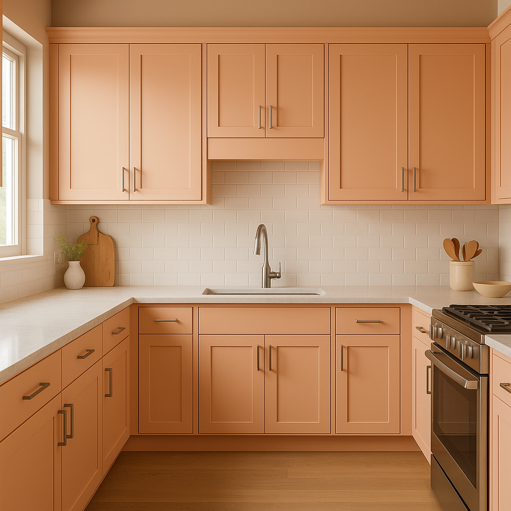 Sherwin-Williams Cosmetic Peach (SW 6618): A Warm and Inviting Hue.