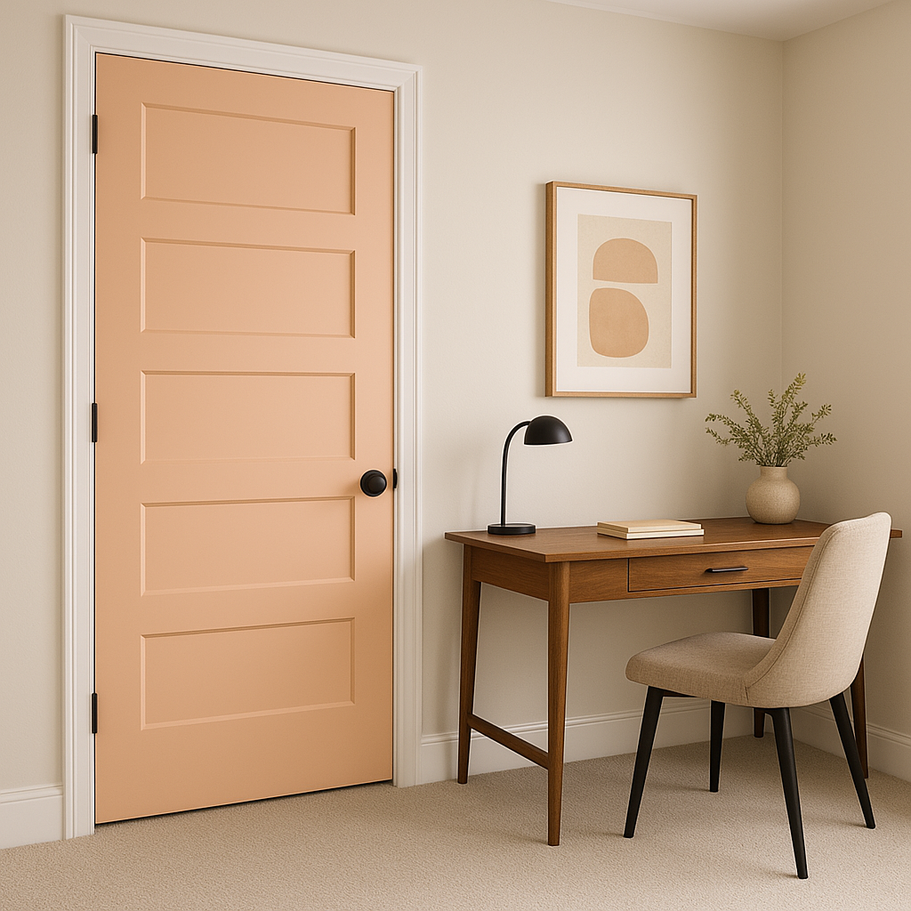 Sherwin-Williams Cosmetic Peach (SW 6618): A Warm and Inviting Hue.
