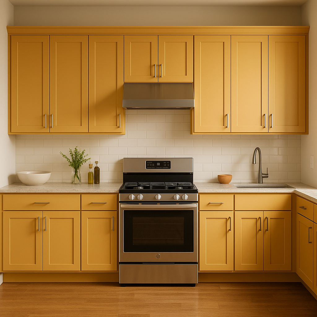 Sherwin-Williams Curry (6671): A Warm, Golden Hue for Inviting Spaces.