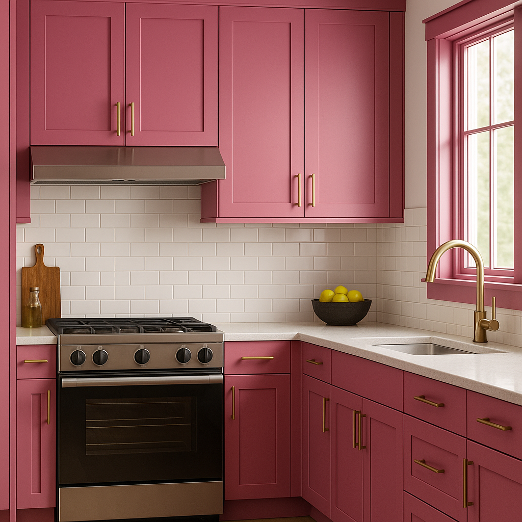 Sherwin-Williams Exuberant Pink (SW 6840): A Bold and Playful Statement Color.